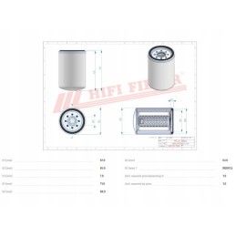 T600 hifi variklio alyvos filtras, keičiamas m806418