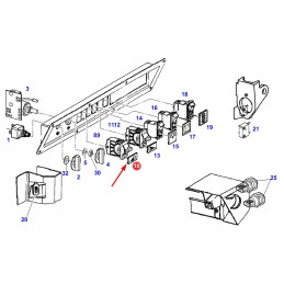 X830241450000 šviesos jungiklio įdėklas