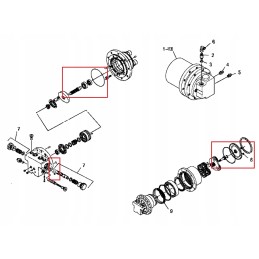 Neuson et18 1503 cat 301 7d reduktoriaus remonto rinkinys