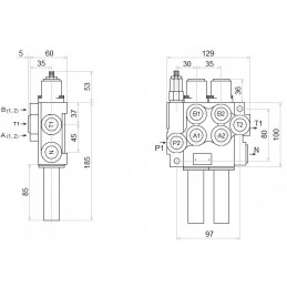 Hydra 2s 40l skirstytuvas badestnost kištukinėms linijoms
