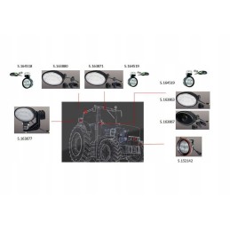 Korpusas naujas holland t6 t7 50w 82035642 cnh lempa