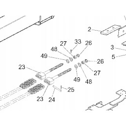 Manitou mrt teleskopo grandinės tvirtinimo kaištis