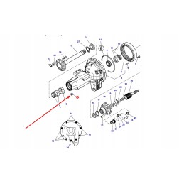 3795042m1 galinės ašies srieginis kaištis 1 8 colių