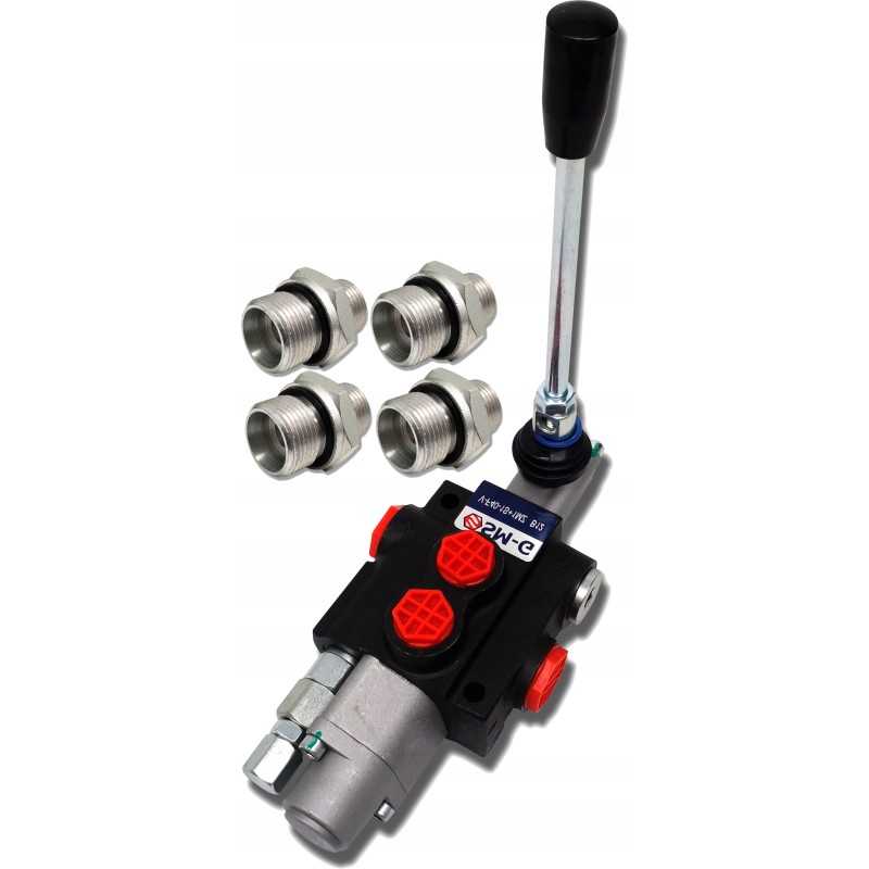 Hidraulinio skirstytuvo skląsčio variklio jungtys