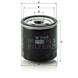 Mann alyvos filtras alfa romeo 156 932