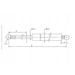 Ca592285 dujinė spyruoklė 500mm 150n tipo c