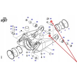 X534509900000 tarpiklis 28 x 40 x 1 mm