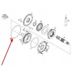 X549044400000 agco stabdžių korpuso sandarinimo žiedas