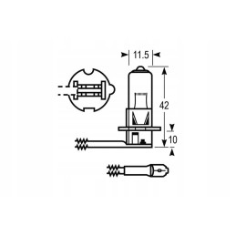 Halogeninė lemputė h3 12v 55w garinė