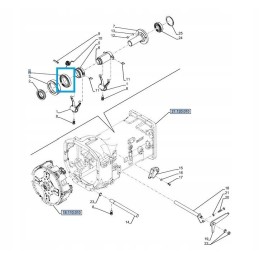 Sankabos atleidimo guolis New Holland Case 47127081