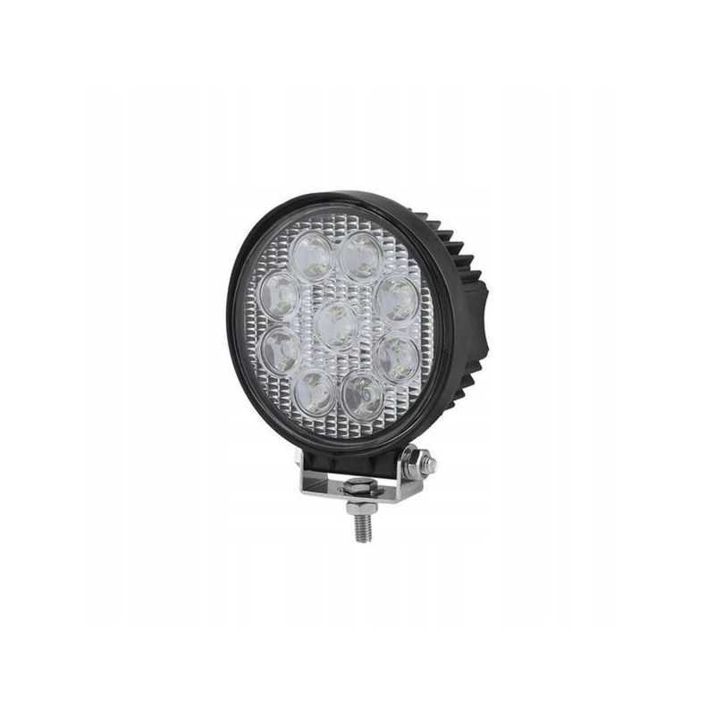 Darbinė lempa 9 LED apvali 9 32v 2200lm halogeninė