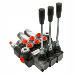 3 sekcijų hidraulinis skirstytuvas 40l 1d 1p 1p