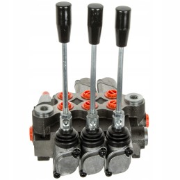 3 sekcijų hidraulinis skirstytuvas 40l 1d 1p 1p