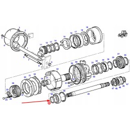 X534538900000 PTO sankabos tarpiklis