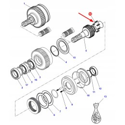 3905723m1 PTO sankabos spyruoklė