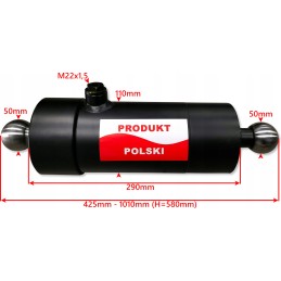 Cilindro pavaros hidraulinis eigos 580 6 tonų lizdas