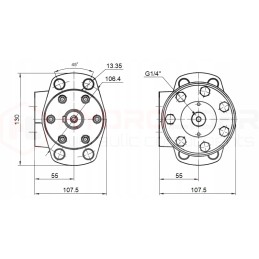 BMR 200 O4W32 hidroliderio hidraulinis variklis