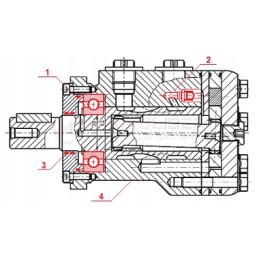 BMR 400 O2W25 P90 hidroliderio hidraulinis variklis