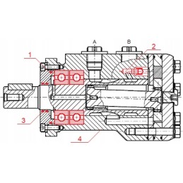 Hidraulinis variklis BMR 200 O4WS1 10 hidrolideris