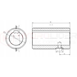 Hidraulinis variklis BMR 25 O2W32 T hidrolideris