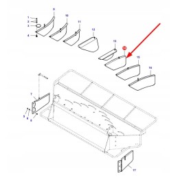 La322338750 šiaudų deflektoriaus dangtis