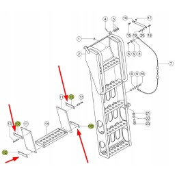 755329 0 kopėčių laiptelio montavimo plokštė