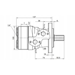 BMR 36 O2W25 hidroliderio hidraulinis variklis