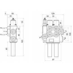 Hydro 2s 40l a1a1 skirstytuvas badestnost linijoms