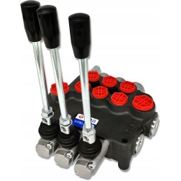 3 sekcijų hidraulinis skirstytuvas, 80l jungtys