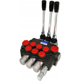 3 sekcijų hidraulinis skirstytuvas, 80l jungtys