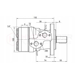 BMR 25 O2W32 hidroliderio hidraulinis variklis