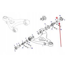 X548979001000 agco svirties įvorės sandarinimo žiedas