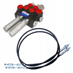 2 sekcijų skirstytuvas, 40l, kabelio skląstis, 2m apvalus