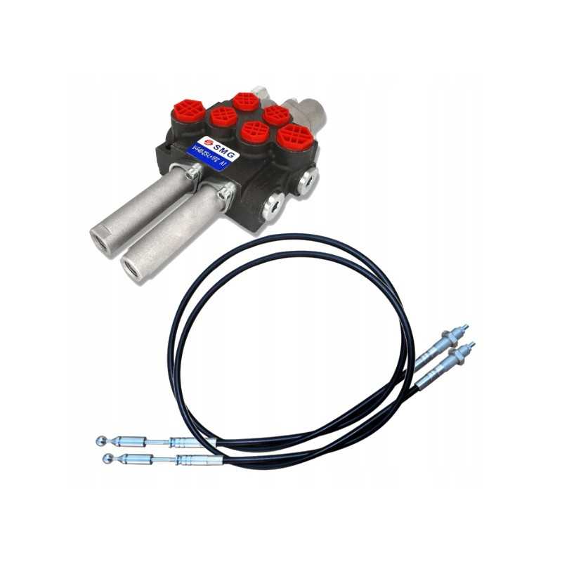 2 sekcijų skirstytuvas, 40l, kabelio skląstis, 2m apvalus