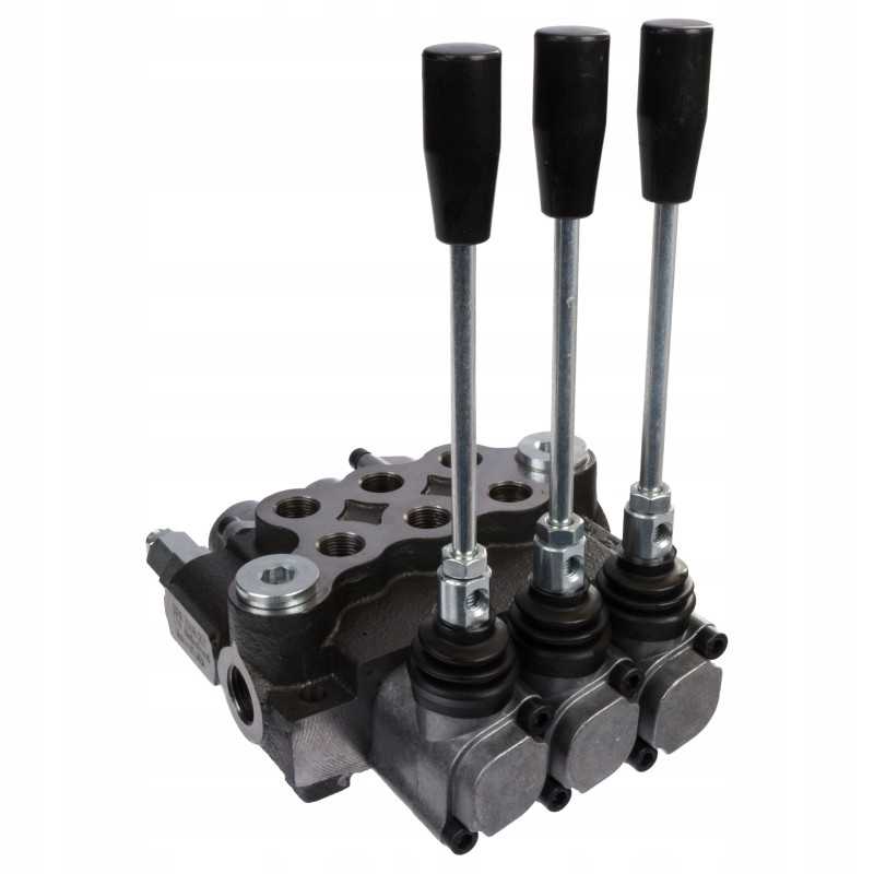 3 sekcijų skirstytuvas, 40l, 2x dvipusis skląstis