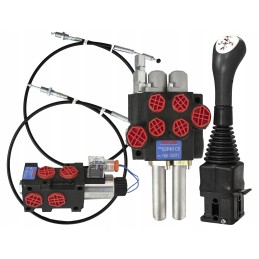 3 sekcijų kabelio skirstytuvo vairasvirtės solenoidinis vožtuvas