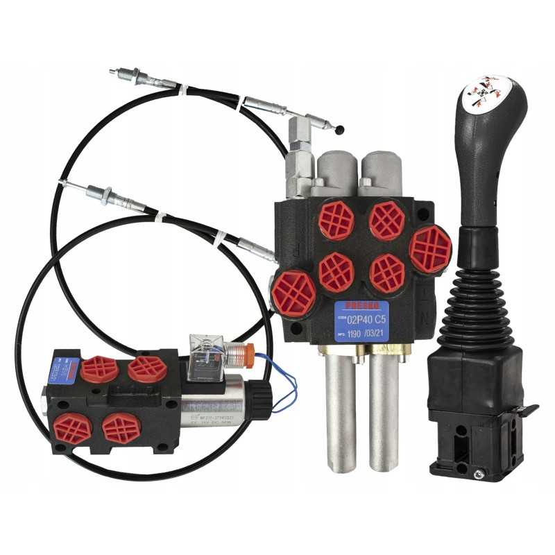 3 sekcijų kabelio skirstytuvo vairasvirtės solenoidinis vožtuvas