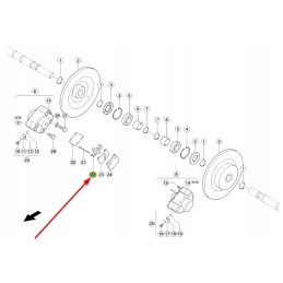 180437 0 stabdžių apkabos išsiplėtimo spyruoklė