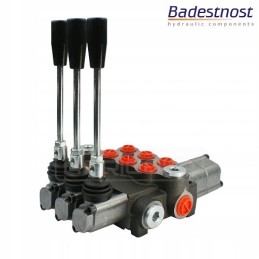 3 sekcijų hidraulinis skirstytuvas, laisvas srautas