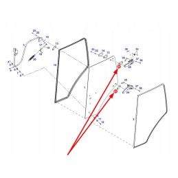 350810030040 durų vyrių guminė poveržlė