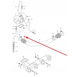 V836119992 turbokompresoriaus guminė žarna