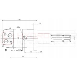 Hidraulinis variklis sms 125 o4w hidrolidrui