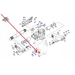 H816860030042 galinės jungties cilindro kaištis