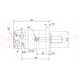 Hidraulinis variklis sms 125 o4w32 p90t hidrolideris