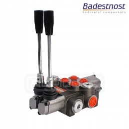 2 sekcijų hidraulinis skirstytuvas, laisvas srautas