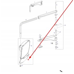 F743810150030 veidrodžio stiklas