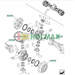 New Holland vairo jungties įvorė 45x50x30 5104085