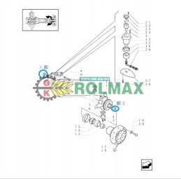 New Holland vairo jungties įvorė 45x50x30 5104085