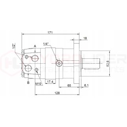 Hidraulinis variklis sms 100 o4w32 p90 hidrolideris
