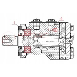 BMR 25 O2W25 P90T hidroliderio hidraulinis variklis